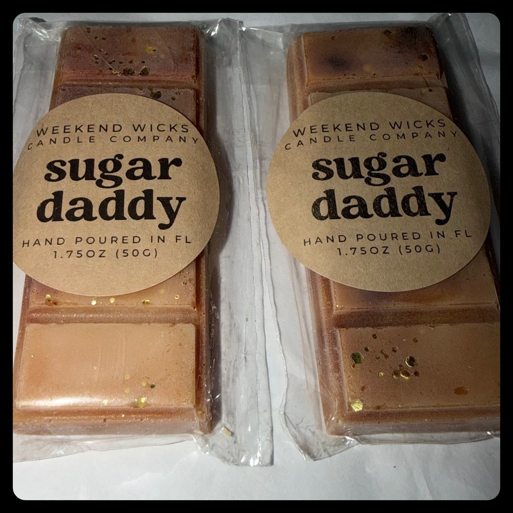 Weekend Wicks Wax Melts Set of 2 Brown Sugar Daddy Hand Poured Scented